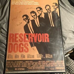 Autographed Reservoir Dogs movie poster